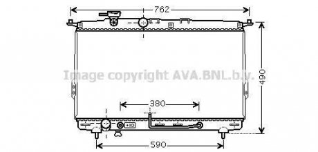 Радиатор охлаждения HYUNDAI SONATA IV (EF) (98-) 2.0-2.7 (AVA) AVA COOLING HYA2107