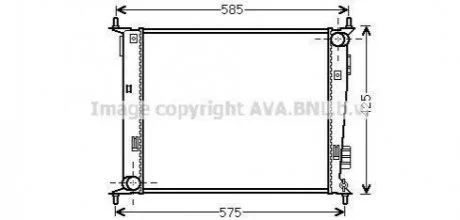 Радиатор AVA AVA COOLING KA 2135