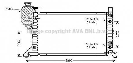 Радиатор AVA AVA COOLING MSA 2343