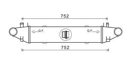 Интеркулер AVA AVA COOLING MSA 4596