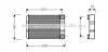 Радиатор отопителя MERCEDES C-CLASS W 203 (00-) (AVA) AVA COOLING MSA6312 (фото 1)