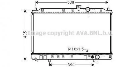 MITSUBISHI LANCER 5/96- Радиатор 1.6 -12/93 [OE. MB 660562] AVA AVA COOLING MT 2064