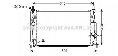 MZ 3 2.2 CiTD 01 Радиатор 670*365*25 [OE R2AH-15-20Y] AVA AVA COOLING MZ 2246