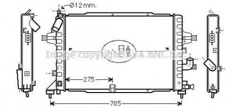 Радиатор AVA AVA COOLING OL 2364 (фото 1)