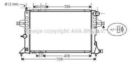 Радиатор 1.7TD [OE. 1300198 - 09119484] AVA AVA COOLING OLA 2252