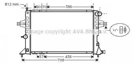 Радиатор 1.7TD [OE. 1300198 - 09119484] AVA AVA COOLING OLA 2252