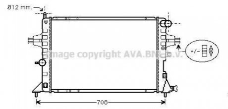 OL-AST Gрад.охлаждения 2.0Di 16V [OE. 1300..... - 93277996] AVA AVA COOLING OLA2293