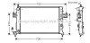 Радиатор охлаждения двигателя CORSAC 13/7CDTi MT/AT 03- (Ava) AVA COOLING OLA2380 (фото 1)