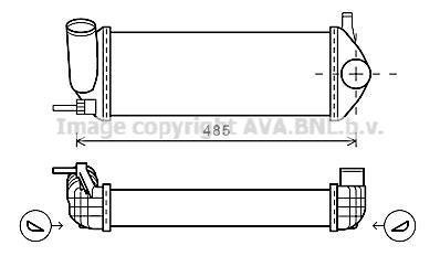 Интеркулер AVA COOLING RTA4484