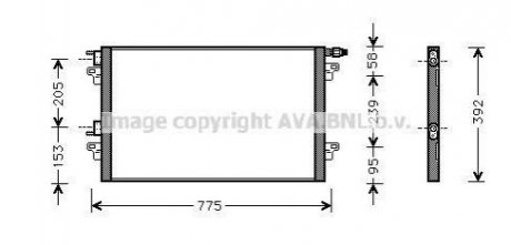 Радиатор кондиционера [8200.008.763] AVA AVA COOLING RTA 5280