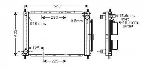 Радиатор AVA AVA COOLING RT M405