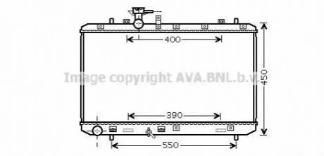 SZ SX4 1,5 2006- Радиатор AVA AVA COOLING SZ 2084 (фото 1)