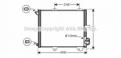 Радиатор кондиционера Swift All 02/05- AVA AVA COOLING SZ5088