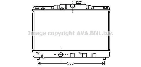Радиатор охлаждения COROLLA EE90 1.3MT 87-92(пр-во AVA) AVA COOLING TO2115 (фото 1)