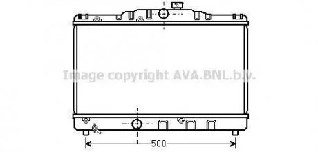 Радиатор охлаждения COROLLA EE90 1.3MT 87-92(пр-во AVA) AVA COOLING TO2115
