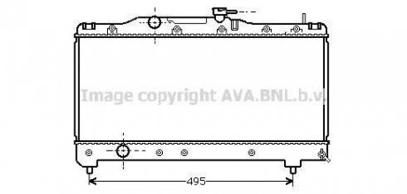 Радіатор CARINA E 1.6/1.8 MT 92-98 (Ava) AVA COOLING TO 2141