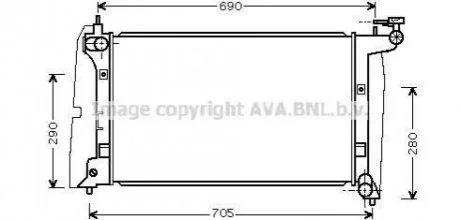 TO-COR 02-радиатор охлждения AVA AVA COOLING TOA 2289 (фото 1)