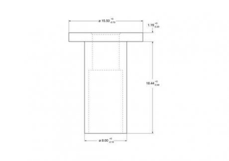 Комплект заклепок сталева трубчаста 8x18 BE (КОМПЛ 100 ШТ.) BERAL 93059