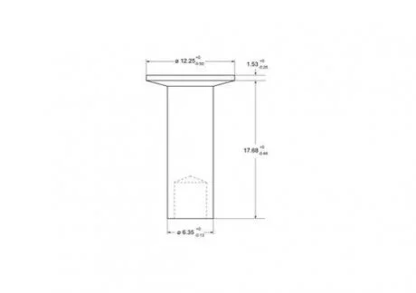 Комплект заклепок СТАЛЬНА НАПІВТРУБЧАТА 6,35x17,5 BE (КОМПЛ 100 ШТ.) BERAL 93686