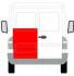 Ремонтна панель дверей задн Лів (обшивка, нижня частина, 1/2 вис) MERCEDES SPRINTER 901, 902, 903, 904, 905 VW LT II 01.95-07.06 BLIC 6016-00-3546155P (фото 2)