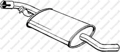 Глушник задня частина VW TRANSPORT 90-94 BOSAL 233-741