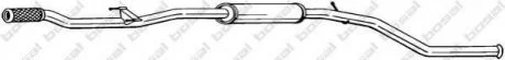 Глушник, алюм. сталь, середн. частина PEUGEOT 206 SW (2E/K) 1.4 16V (03-) BOSAL 295-087