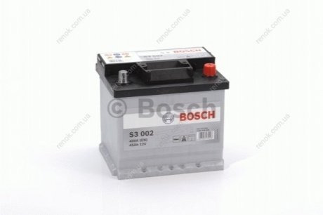 Акумуляторна батарея 45Ah/400A (207x175x190/+R) S3 BOSCH 0 092 S30 020 (фото 1)