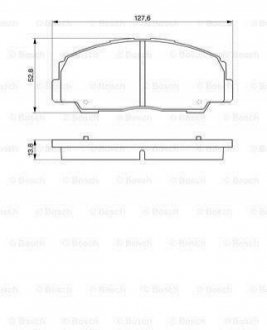 Тормозные колодки дисковые, к-кт. BOSCH 0 986 424 297 (фото 1)