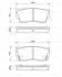 Тормозные колодки перед. SUZUKI Vitara 1,6 88- BOSCH 0986461750 (фото 8)