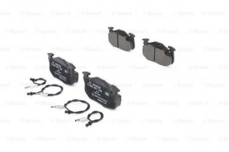 Тормозные колодки перед. (с датч.) PEUGEOT 106 -96. RENAULT 19 1,6. BOSCH 0986461763