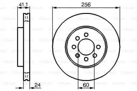 Гальмівний диск ROBERT BOSCH 0986478286