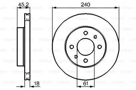 Тормозной диск BOSCH 0 986 478 533 (фото 1)