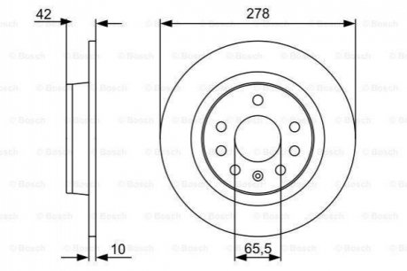 Тормозной диск BOSCH 0986479515