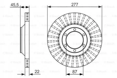 Гальмівний диск ROBERT BOSCH 0 986 479 702
