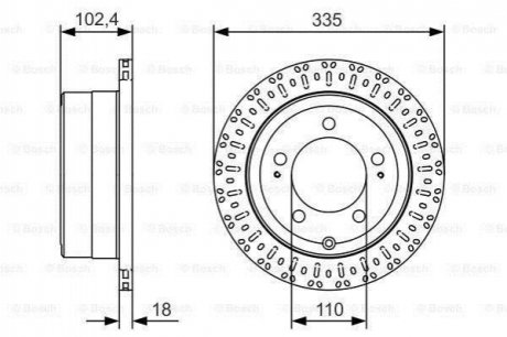 Тормозной диск BOSCH 0 986 479 A61 (фото 1)