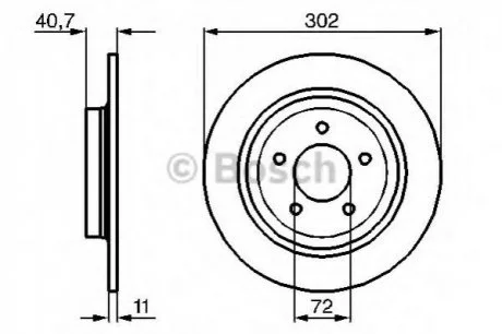 Гальмівний диск BOSCH 0 986 479 C69