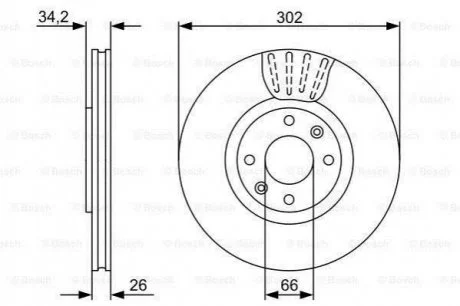 Гальмівний диск BOSCH 0 986 479 C72
