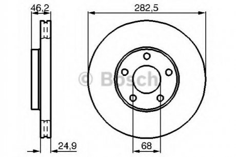 Гальмівний диск BOSCH 0 986 479 C81