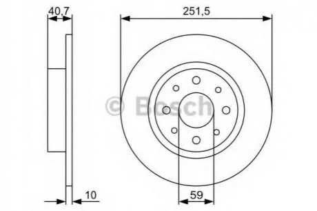 Гальмівний диск BOSCH 0 986 479 C83