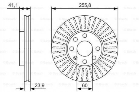 Тормозной диск BOSCH 0986479R76