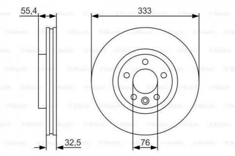 Гальмівний диск ROBERT BOSCH 0 986 479 S72 (фото 1)
