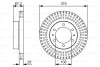 Диск тормозной (передний) Toyota FJ Cruiser 4.0 4WD 05-18 (319x28) BOSCH 0986479T36 (фото 1)