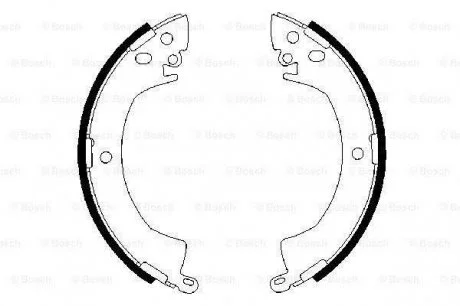 Гальмівні колодки барабанні ROBERT BOSCH 0986487207
