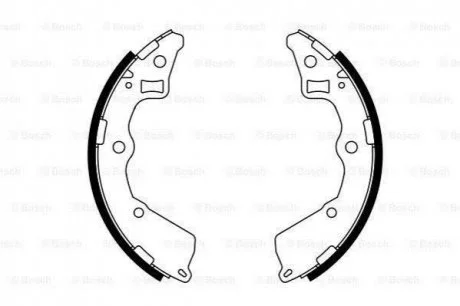 Гальмівні колодки барабанні ROBERT BOSCH 0 986 487 757