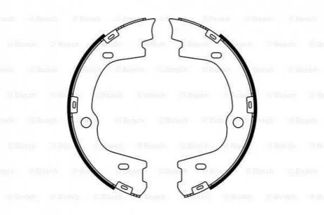 Гальмівні колодки барабанні ROBERT BOSCH 0 986 487 778