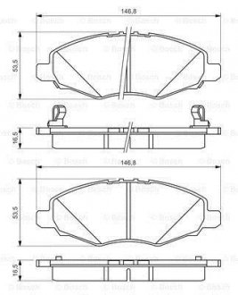 Гальмівні колодки дискові ROBERT BOSCH 0986494326