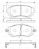 Колодки тормозные (передние) Subaru Forester/Impreza/Legace V/Outback 10- BOSCH 0986494558 (фото 1)