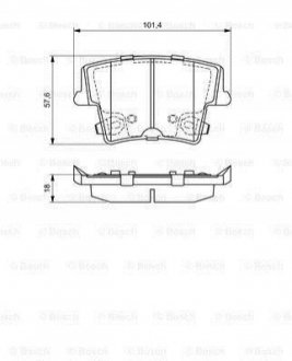 Гальмівні колодки дискові ROBERT BOSCH 0 986 494 678