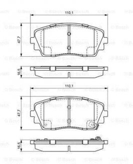 Гальмівні колодки дискові ROBERT BOSCH 0986494688