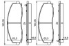 Колодки тормозные (передние) Jeep Wrangler 2.0/2.2 17- BOSCH 0 986 494 769 (фото 1)